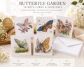 Notes Cards Butterfly Garden