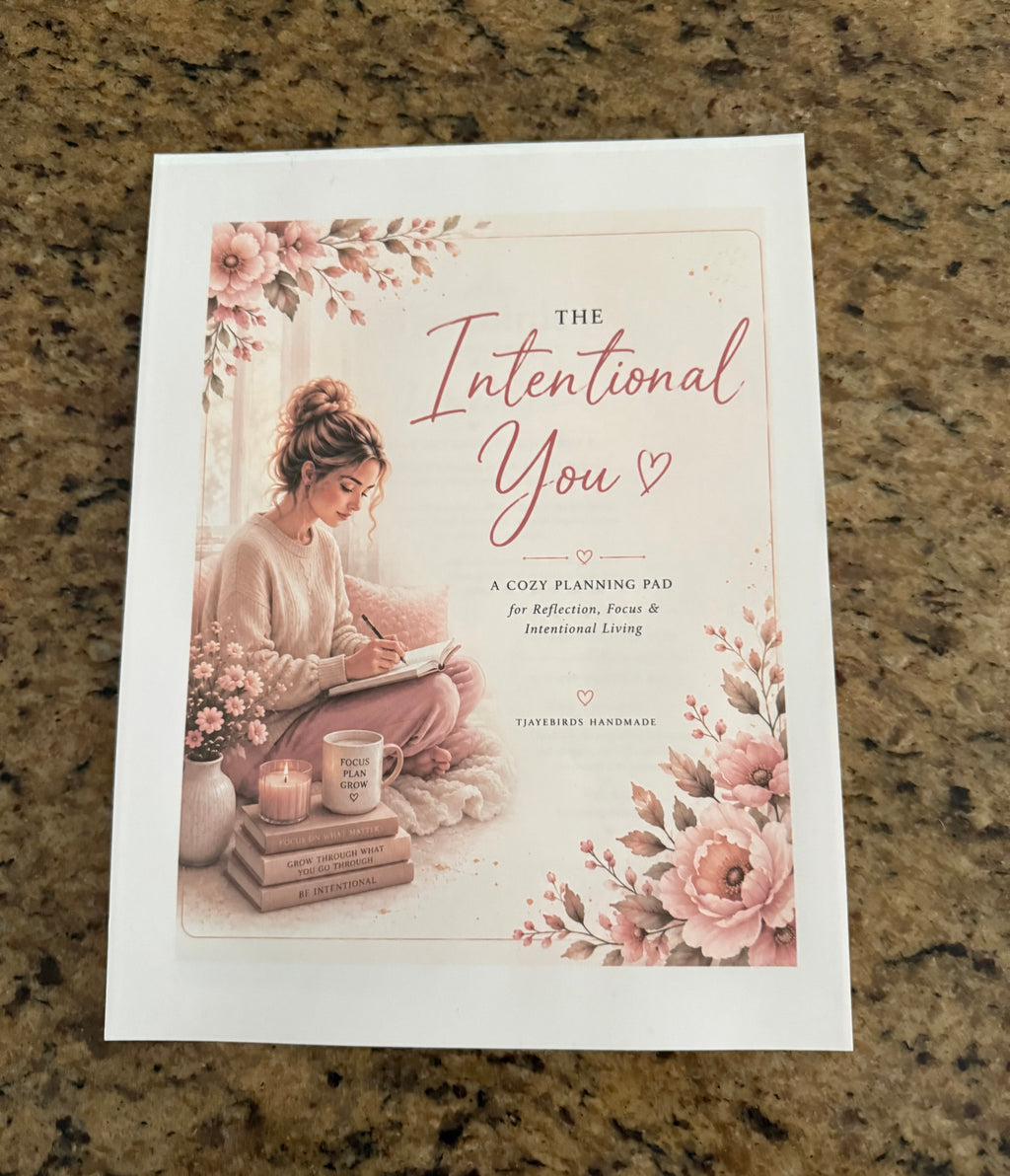 Rose Reflection & Planning Pad – Floral Weekly & Monthly
