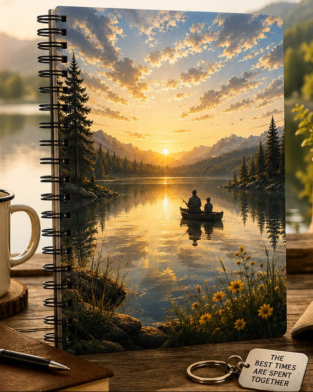 Journal 4 - The Good Times, His Story Collection by Tjayebirds Handmade - father and son fishing journal