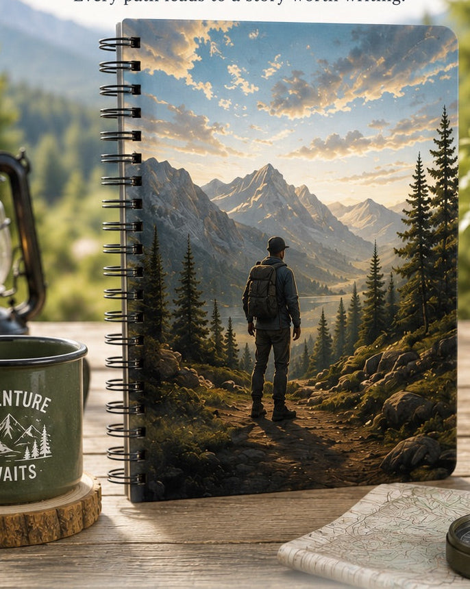 Journal 2 - The Pathfinder, His Story Collection by Tjayebirds Handmade - adventure hiking journal