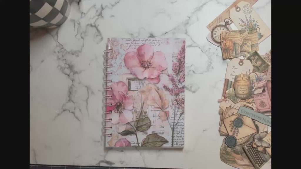 Junk journal spread