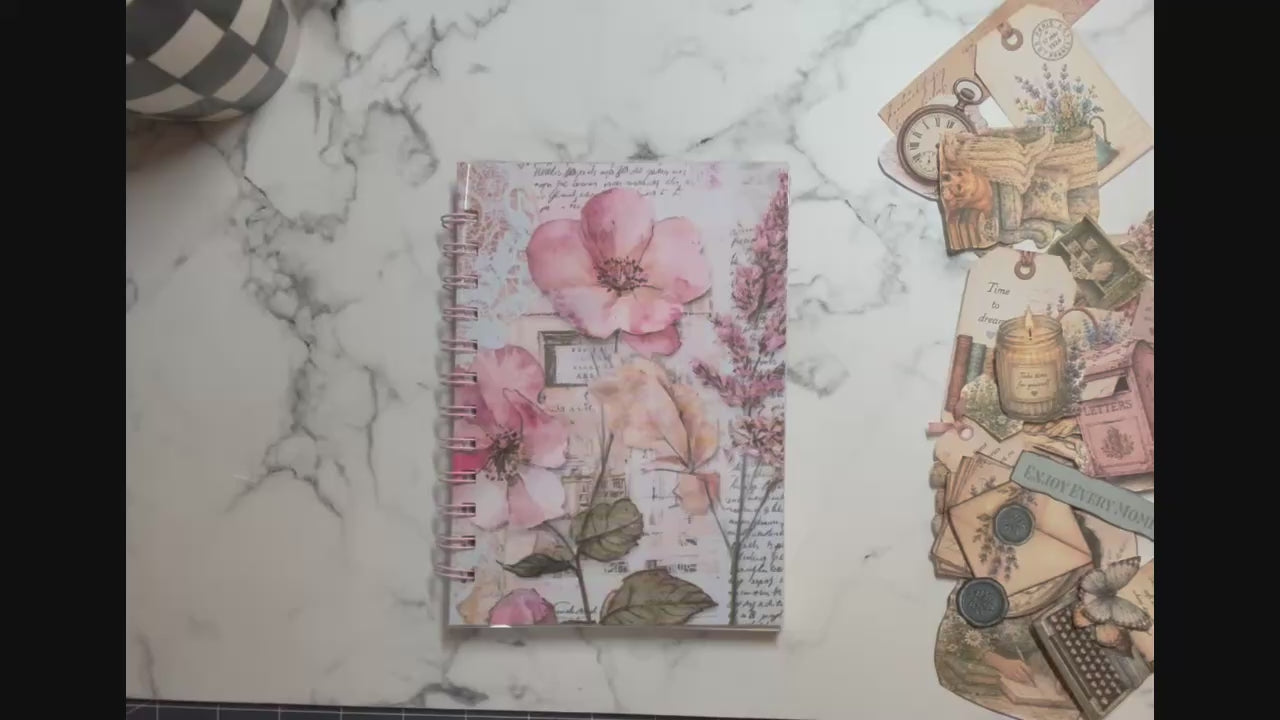 Junk journal spread