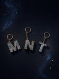 starry ight resin keychain